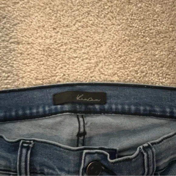 KanCan Dark Blue Distressed Skinny Jeans - Picture 3 of 4